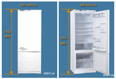 Новые модели холодильников АТЛАНТ 1841-62 и АТЛАНТ 1842-62